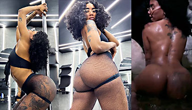 Conejo dominicano Leonusta con lesbiana en El Río