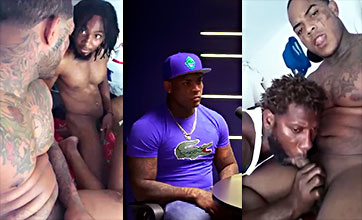 Domician tatuaje Video Filtros Porno con 2 negros en un suéter
