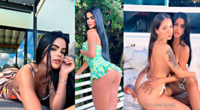 Estefania Gaitana Que Mete a Lesbiana para contenidos en su mejilla azul