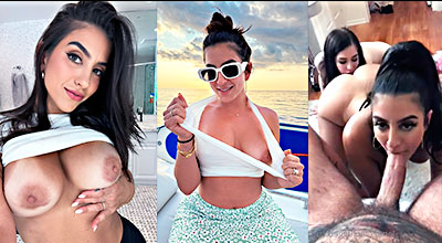 Lena Plugu cumple la fantasía de Adam22 de sexo en tres tipos