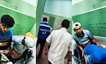Seguridad captura 2 Fajgot Vagot en baño público