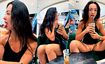Esta chica está loca, va a follar en medio de un centro público