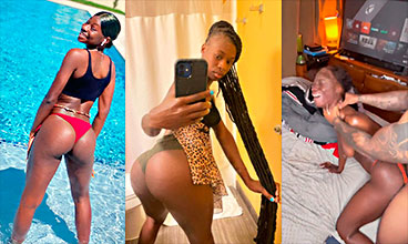 su novio se fue, en un video porno de Haitiano Doll
