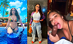 ash Cash porno se tragó una polla negra