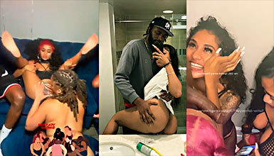 CUM4SACRED porn video where he is devoured by many whores