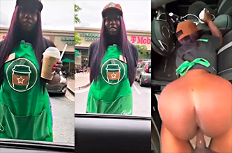 Cafeteria employee is fucking hard inside the car