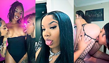 Drippin Velvet destroying Ashley Banks and Tiffany Lannette’s pussy