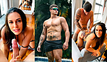 Matheus Alves (Paccoo) breaking a Brazilian pussy with intensity