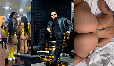 Santana Barber Shop Metiéndoselo A Una De Sus Bailarinas