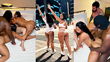 Very intense Brazilian orgy with Karen Bessa and Edna Samara