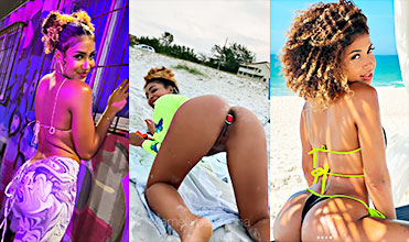 WTF on the beach she does crazy sexual things with an anal plug