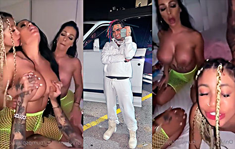 American rapper Lil Pump gets smashed by 3 hellish sluts