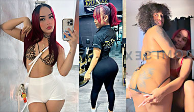 Bailarina De Santana Barber Shop LA ROJA Con Una Lesbiana