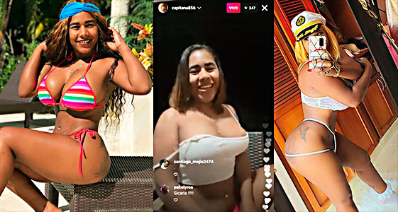 Dominicana La Capitana Con Terrible Toto En Un Live De Instagram