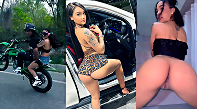 Artista Dominicana Masha En La Villa Con Los Primos En Paja