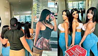 Lena The Plug, Salome Munoz and Violet Myers Lesbian Video