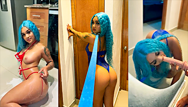 Artista Urbana Dominicana Masha Recibe Una Cubeta De Leche