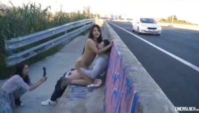 Española Le Cumple Fantasía Al Novio De Follar Una Puta En Las Vías Publicas