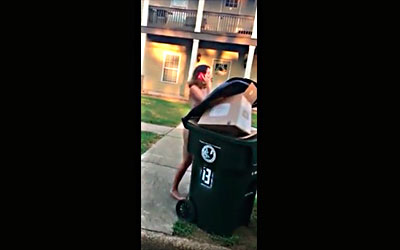her lover threw her out of the house so as not to be discovered