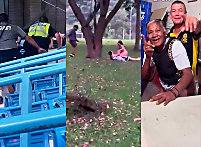 police and security are forced to put a law against them